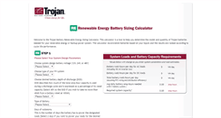 Desktop Screenshot of batterysizingcalculator.com